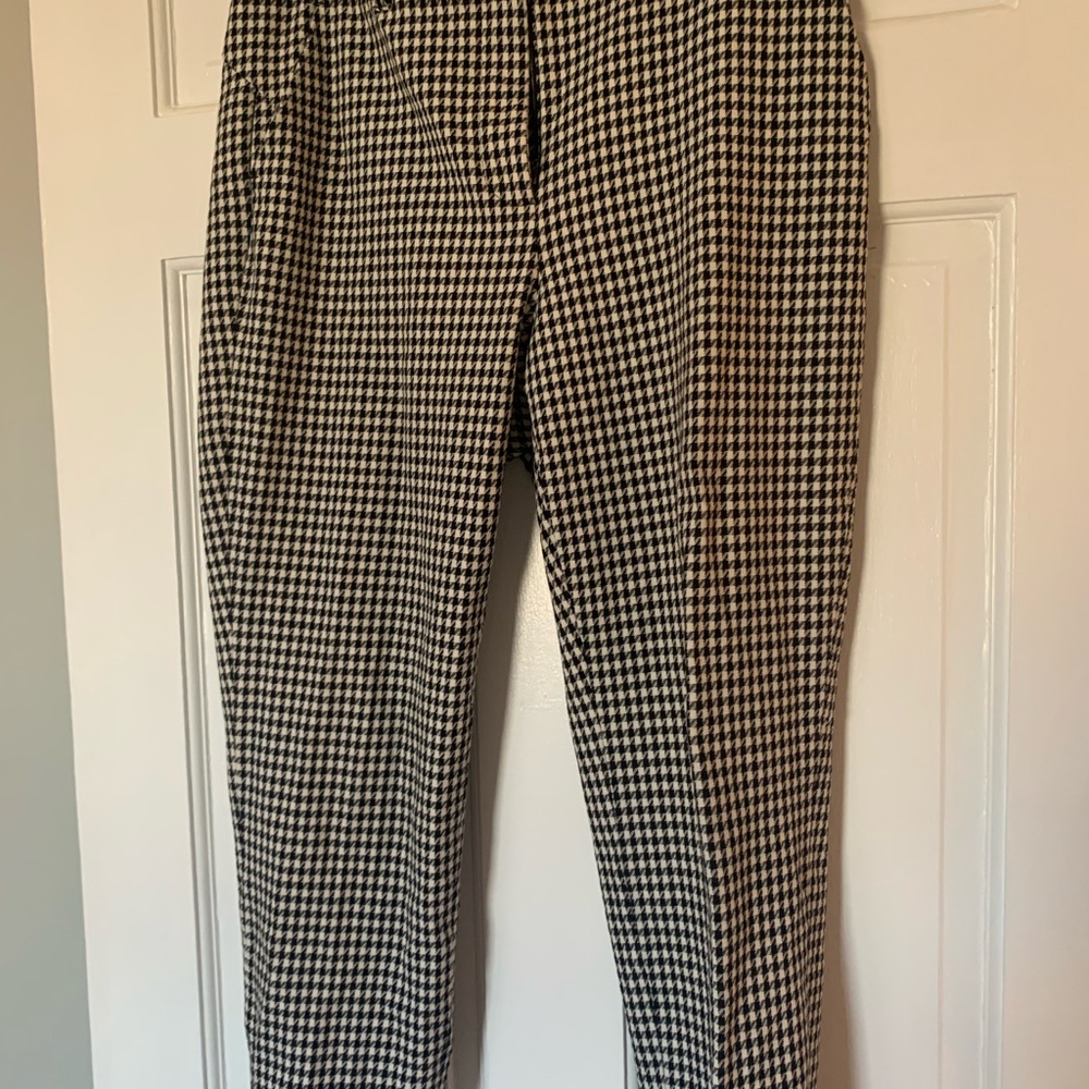 Black and White Houndstooth Pants